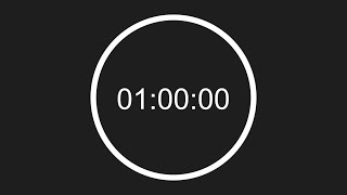 ⏰ 60 Minute / 1 Hour Timer with Circular Progress Bar: Stay Focused with End Alert 🔔