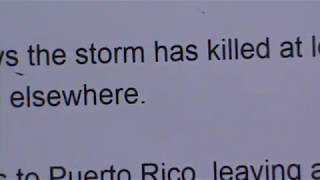 HURRICANE MARIA: TOTAL DESTRUCTION IN PUERTO RICO, DAM MAY GIVE WAY