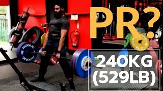 DEADLIFT PB Attempt (240KG/529LB) 6 YEARS ON! (Back/Hip Pain Recovery)