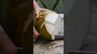 ASMR, super fantastic coconut peeling