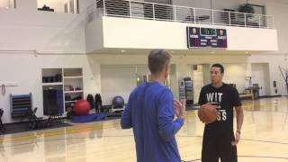 Ricardo Barbosa Training with Steve Kerr