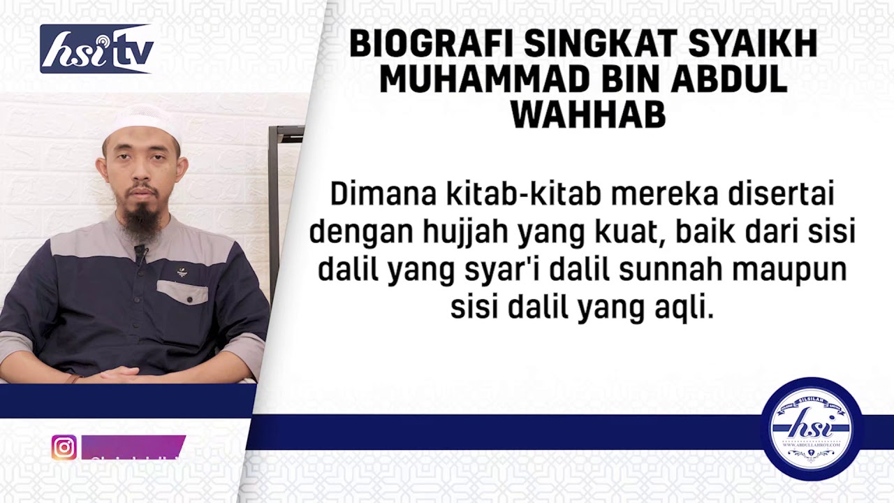 Biografi Singkat Muhammad Bin Abdul Wahab – Penggambar