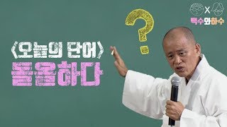 당신이 절대로 들어보지 못한 단어 #7 : 돌올하다 [백수와하수]