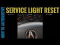 How to Reset the Service Light on a 2004 Acura MDX