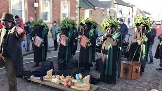 OLD GLORY MOLLY AT THE WAR MEMORIAL - Whittlesey Straw Bear Festival - 18th January 2020