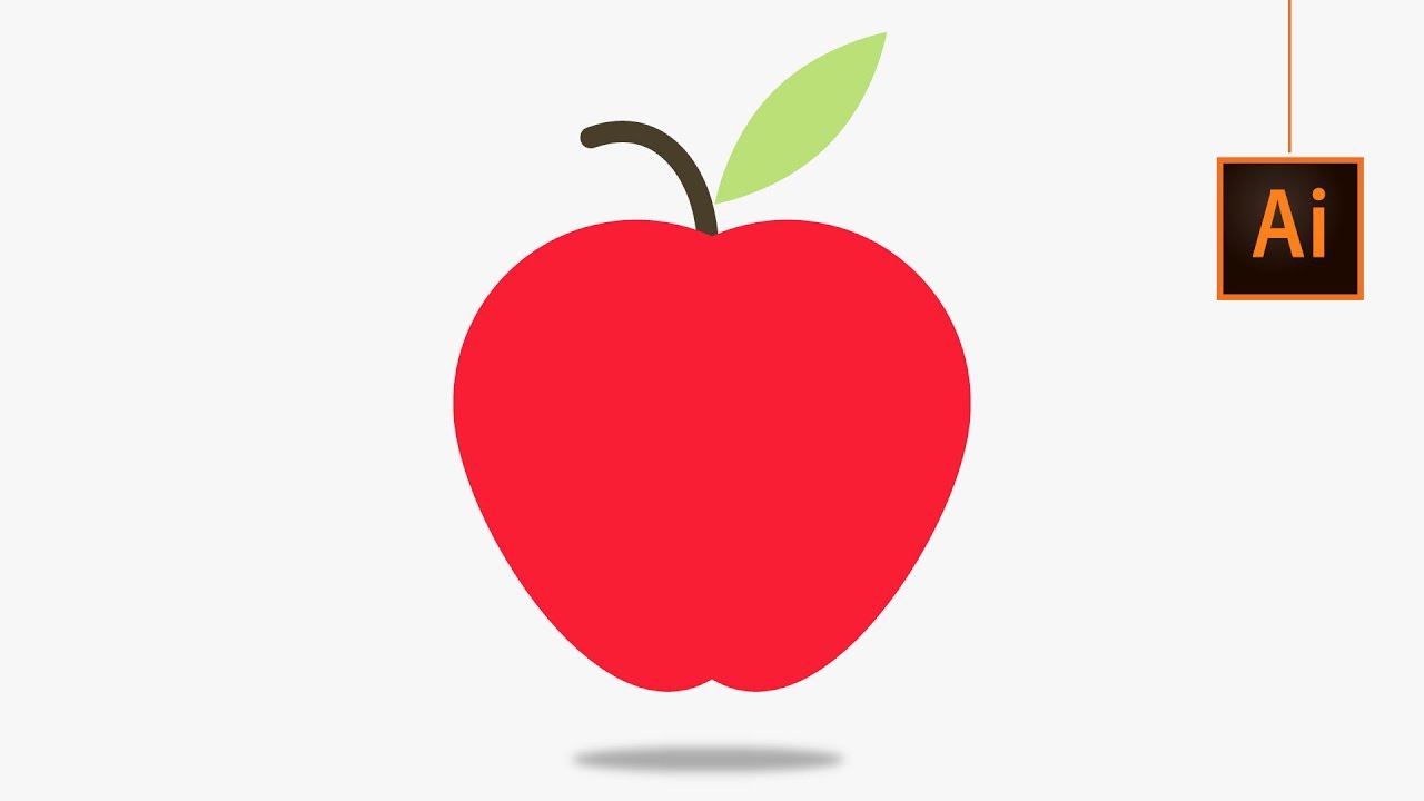 How To Draw Apple In Adobe Illustrator