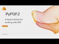 PyPDF2 : A Python library for working with PDF files in Python