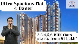 Ultra Spacious flat at Baner 2,3,4,5,6 BHK flats starts from 61 Lakh* #Baner #specious flats