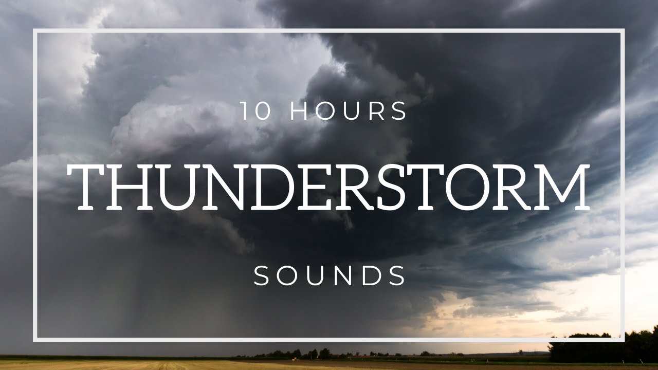 🌧️ 10 Hours Rain & Thunder | Rainstorm Sounds For Sleep | Thunderstorm ...