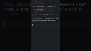JavaScript Example - Email validation