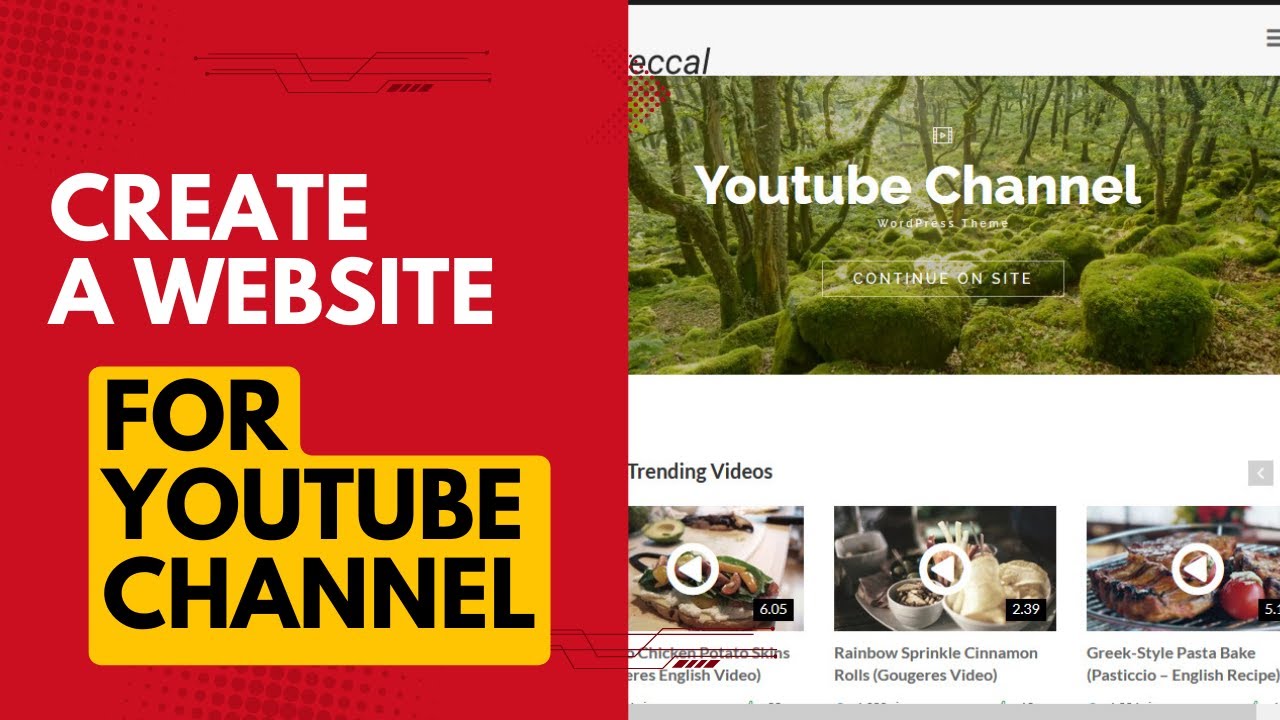 How To Create A Website For Youtube Channel Youtube