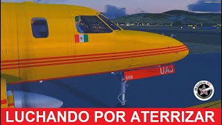 Pilotos luchan por aterrizar en México - Vuelo del Metroliner de Aeronaves TSM