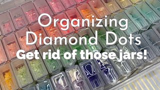 Organizing all my Diamond Dots! TEMU Storage!