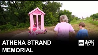 New memorial built to honor 7‑year‑old Athena Strand at Bobo’s Crossing
