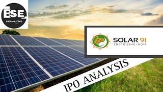 Solar 91 Cleantech Ipo Review | SME IPO | Latest GMP | Apply or Avoid ? #sharemarket