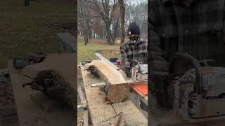 I Chainsaw Milled Live Edge Cherry Slabs for Small Woodworking Projects!