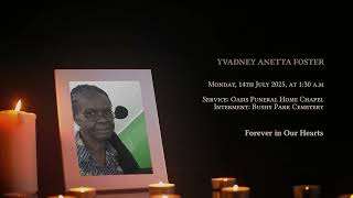 In Loving Memory of YVADNEY ANETTA FOSTER - Obituary