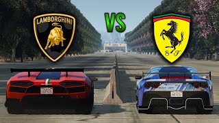 GTA 5 - Ferrari VS Lamborghini | Which Brand is Faster? (Grotti VS Pegassi)