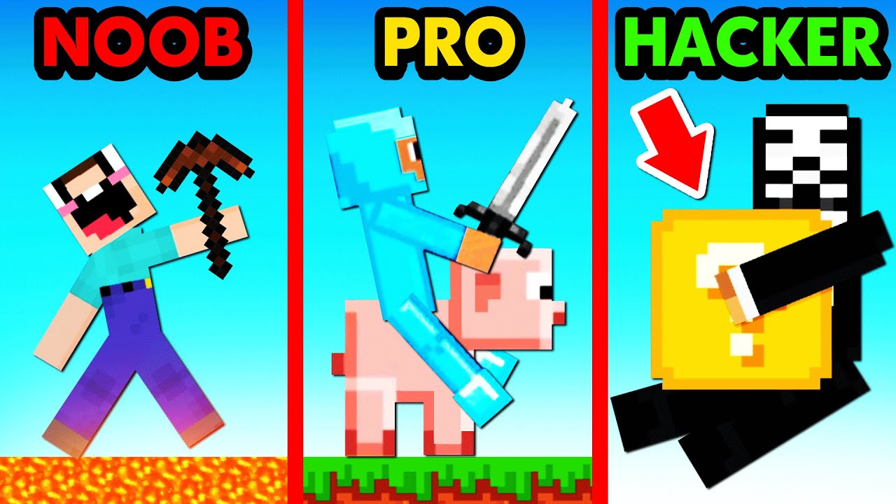 Noob Vs Pro Vs Hacker Lucky Block Youtube