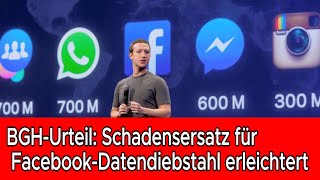 BGH-Urteil: Schadensersatz für Facebook-Datendiebstahl erleichtert