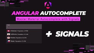 Angular Material Autocomplete with Signals: API Integration, Filtering, and Validation