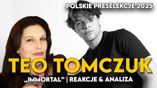 Teo - Immortal REAKCJE | Eurowizja 2025 Polska | Polskie Preselekcje 2025 kandydaci