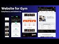 Complete and Responsive Gym website Using React js and Tailwind CSS | Landing page for gym