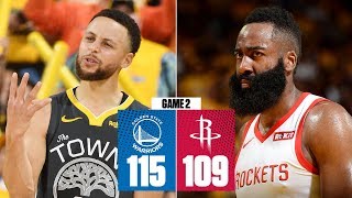 Curry & Harden play through injuries | Warriors vs. Rockets Game 2 | 2019 NBA Playoff Highlights