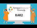 Creating a Resource Allocation Report 2 (RAR2) in Tempus Resource