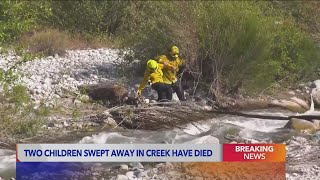 Siblings, 2 and 4, killed after falling into creek in San Bernardino County