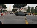 NDP 2019 Tanks drive past.  Leopard 2SG, Hunter, Bionix