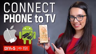 How to Connect Android and iPhones to TVs with USB – DIY in 5 Ep 191