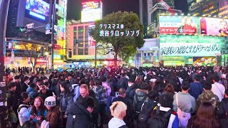 𝟜𝕂！Vol.2！年末に大混雑する渋谷スクランブル交差点＆ハチ公前広場 2024