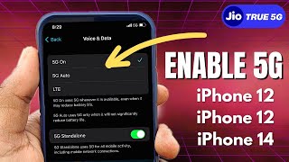 How to enable 5g network 😃 on iPhone 12 , iPhone 13 , iPhone 14  | techie vsk