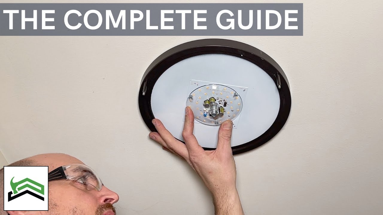 How To Replace A Ceiling Light Led Light Fixture Youtube How To Replace A Ceiling Light Led Light Fixture Youtube