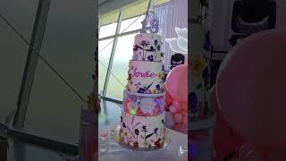 All edible Flowers 3 Tier Debut Cake #cake #debut #edibleflowers #viralshor #shorts #fypyoutube