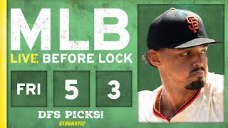 MLB DFS Picks Today 5/3/24: DraftKings & FanDuel Baseball Lineups | Live Before Lock