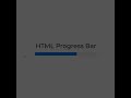 Create a Progress Bar ONLY with HTML | #shorts