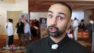 Paulie Malignaggi "You favor Thurman a little bit; the natural welter will have that advantage"
