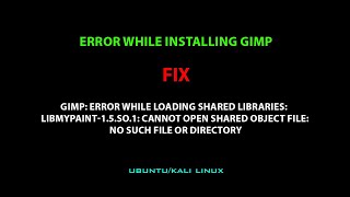LINUX/UBUNTU: libmypaint-1.5.so.1: cannot open shared object file: No such file or directory