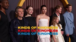 KINDS OF KINDNESS New York premiere interviews Emma Stone, Jesse Plemons, Willem
