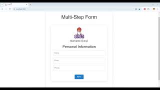 Multi-Step Form Using React & Material-UI
