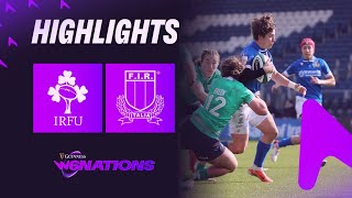 HIGHLIGHTS | IRELAND V ITALY | 2024 GUINNESS WOMEN’S SIX NATIONS RUGBY