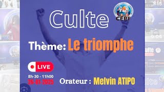 Le triomphe : Melvin Atipo