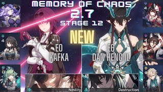 E0 Kafka \u0026 E6 Dan heng IL New Memory of Chaos Honkai: Star Rail