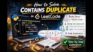 LeetCode 217: Contains Duplicate | Coding Interview Prep