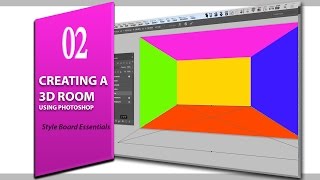 lesson 2: Creating a 3d room using Photoshop (style board essentials for interior design)