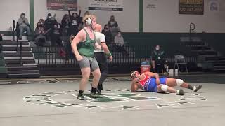 Nick Burns (Raritan) wins by fall at heavyweight