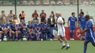 Giggs, Rush, Pires impress on floating pitch