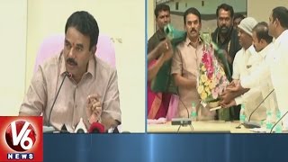 Minister Jupally Krishna Rao Holds Meet With Panchayat Sarpanch Leaders | V6 News